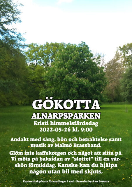 Gökotta i Alnarpsparken – Kristi himmelsfärdsdag.