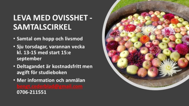 Leva med ovisshet – samtalscirkel